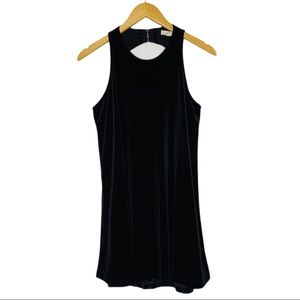 Knot Sisters Black Velvet A-line Dress